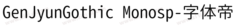 GenJyunGothic Monosp字体转换